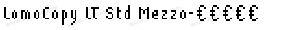 LomoCopy LT Std Mezzo字体转换